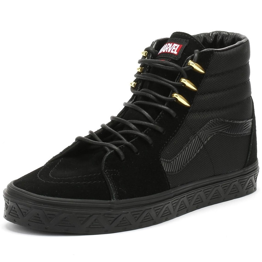 Rare Marvel x Vans Sk8 Hi Black Panther Shoes/Sneakers